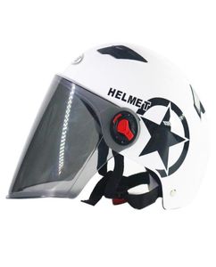 Мотоциклетные шлемы шлема шлема велосипеды открытый лицо наполовину бейсболка Antiv Safety Hat Hat Motocross с несколькими цветами защита3284352