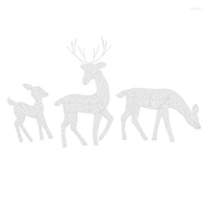 Decorações de Natal atualizadas renas iluminam Deer Deers Decoração fofa para jardim ao ar livre Pequeno/médio/grande B03E