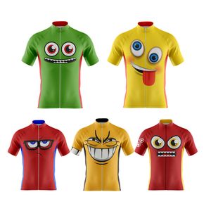 Breathable Unisex Cartoon Cycling Jersey Spring Anti-Pilling Bike Clothing Top Road Team Bicycle Clothes