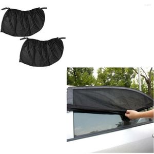 Tenda 2 pezzi protezione UV estiva auto anteriore posteriore finestrino laterale parasole anti-zanzara parasole rete a rete