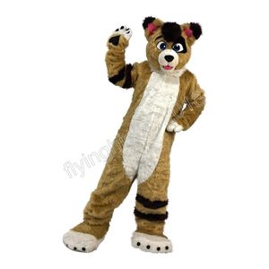 Halloween Husky Dog Fox Mascot Costume Anpassa tecknad kor Anime Temakaraktär Vuxenstorlek Jul födelsedagsfest utomhusdräkt