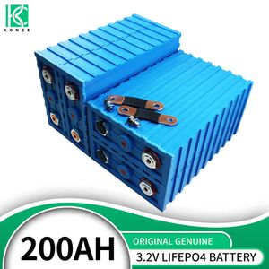 200AH LIFEPO4 Batteri 3.2V LifePO4 Uppladdningsbart solbatteri Pack DIY -celler för 12V 24V 48V EV Home Ships Wheelchair Forklift
