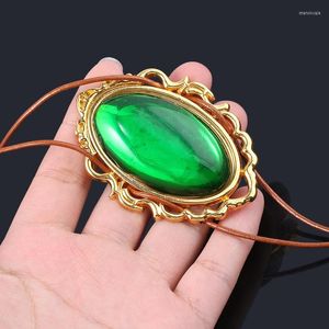 Hänge halsband anime violet evergarden cosplay halsband rep kedja grönt för kvinnor fest smycken julklapp