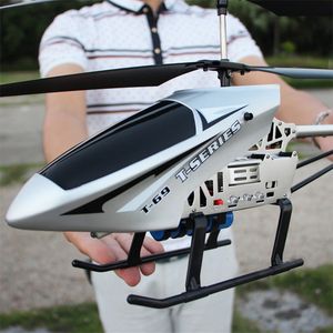 Electric/RC Aircraft 3.5CH 80cm Large Remote Control Drone Durable Rc Helicopter Charging Toy Drone Model UAV Outdoor Aircraft Helicoptero 230210