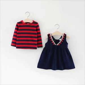 Sets baby girls Clothing set full sleeve Shirt bib dress infant Clothes children spring autumn outfits pcs suit for girl costume