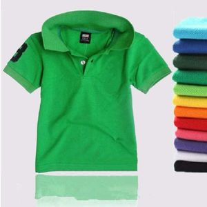 T-Shirts 90-160 cm Kinder Sommer Kurzarm T-Shirts für Jungen Mädchen Mehrfarbig Rot Grün Marineblau Baumwolle Gestricktes Jersey T-Shirt T230209