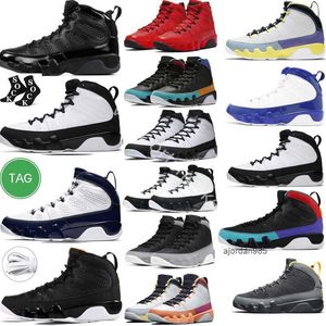 2023 jumpman 9 9s mens basketball shoes Space Jam Chile Red Particle Grey Black Dark Gum Gym Red Charcoal University Pearl Blue UNC City Of