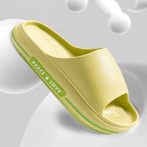 النعال الرجال Beac Women Cloud Slippers منصة سميكة الأحذية للجنسين Soft Eva Slides Man Bathroom Slippers antislip Home Slides R230208