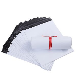 13x26+4cm Witte Koerier Verzendtas Zelfklevende Express Pakket Mailing Verpakking Pouches Mailer