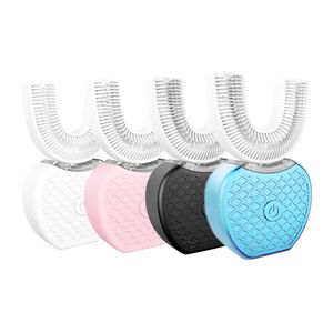 Akıllı elektrikli diş fırçası 360 derece otomatik elektrikli diş fırçası şarj edilebilir sonik diş fırçası usb silikon fırça kafaları ağız bakımı akıllı u tipi 230211
