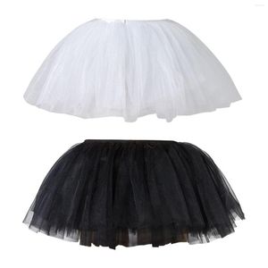 Kjolar kvinnor tyll tutu kjol balett dans levererar kostym cosplay party petticoat för proms strand halloween repetition flicka lady