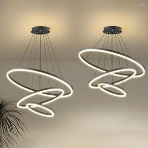 Lâmpadas pendentes simples teto moderno Lightis Chandelier Ajuste Ajustável Iluminação Interior Alto brilho para a Decoração do quarto da sala Decoração