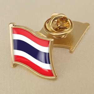 Thai Flag Crystal Glue Drop Badge Brooch Flag Brooch of All Countries in the World