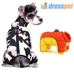 Dog Apparel Winter Pet Clothes Super Warm Jacket Cotton Coat Waterproof Small Big s Pets Clothing For French Bulldog Jackets Snowsuit 230211