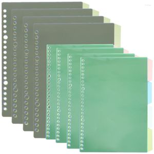 Divisores Binder Notebook Guias destacáveis ​​Página Marcadores Divisor Noto de papel colorido Classificação do livro Guia