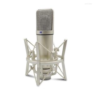 Mikrofony Wszystkie metalowe mikrofon skraplacza z dużymi mocowaniami mikrofonu dla komputerowych/laptopów Podcast Gaming Studio