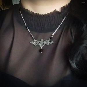 Pendant Necklaces Fashion Vintage Punk Gothic Bat Necklace For Women Animals Choker Neck Chain Halloween Collar Hip Hop Girls Jewelry Gift
