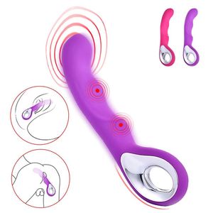 G Spot Dildo Vibrator 10 Speed ​​Av Stick Anal Plug glitoris стимулятор влагалищный массажер игрушки для женщин мужчины для взрослых секс -продуктов 233g