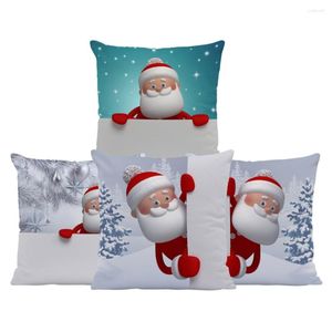Pillow Festival Cover Wesołych dekoracji świątecznych do domu Cristmas Ornament Case Xmas Navidad Gifts Happy Year