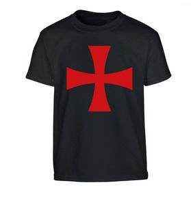 Men's T Shirts Knights Templar Flag Cross Bible Medieval Crusades T-Shirt. Summer Cotton O-Neck Short Sleeve Mens Shirt S-3XL