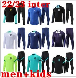 22 23 Inter Lautaro Chandal Futbol Soccer Milano Training Suit 2022 2023 Milans Camiseta de Foot Tracksuit Uniforms Men Kid Kit Survitement