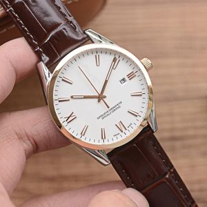 Zegarki męskie Automatyczne zegarek 41 mm 316L drobna stalowa data wodoodporna Man Ruch zegarki skórzany pas Sapphire3064