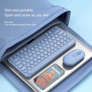 Ultra-light 450g Portable Wireless Keyboard Mouse Set 79 Key Mute Bluetooth 2.4G Office Electricity-resistant Keyboard And Mouse