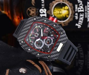 2023 Super Hot Automatic Watch Watch Limited Edition Men's Watch Top Brand Luxury Full Function Full Quartz Watch Silicone Strap