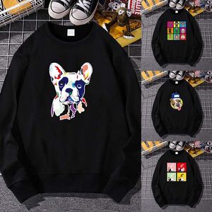 Men's Hoodies & Sweatshirts Hoodie Women Men Trend Harajuku Style Spring Autumn Clothes Loose Hip-hop Dog Print Streetwear Couple Fashion Lo