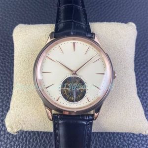 2023New RMS Factory JL Men's Watch Tourbillon Mechanical Movement 40 mm Cowhide Watch Stap Sapphire Crystal Glass Waterproof Wristwatches