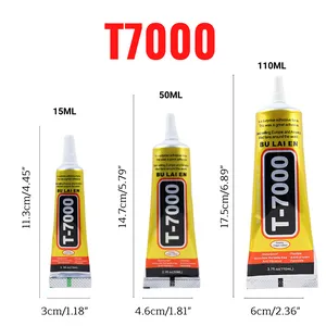 Bulaien T7000 Black Contact DIY Glue Repair Adhesive with Precision applicator Tip - 15ML, 50ML (110ML)