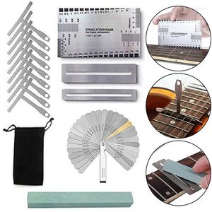 Professional Hand Tool Sets Guitar Repairing Set Radius Gauge Grinding Stone Fret Protector Shims Luthier Bass Strings Premium Tools