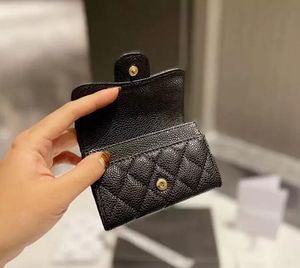 Mini Coin Purses Wallets for Womens Classic Designers Luxurys Short Wallet Fashion Credit Cards Holder Caviar Sheepskin Pocket Bags Genuine Leather51668