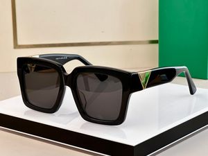 Funky solglasögon för män kvinnor 1198 stil anti-ultraviolet retro platta plankram mode acetatglasögon slumpmässig låda