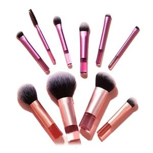 Eye Shadow 10Pcs Mini Makeup Brush Set Portable Travel Cosmetic Brushes Kit Eyeshadow Foundation Powder Tools 230211