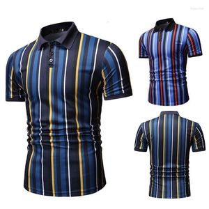 Мужские Polos Summer 2023 Модные рубашки высококачественные бренды поло с коротким рукавом с коротким рукавом