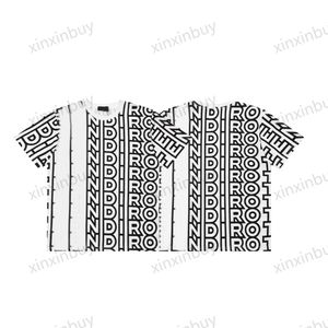 xinxinbuy Men designer Tee t shirt 23ss Letters roma print short sleeve cotton women white black red green blue S-2XL