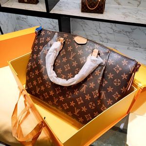 2023 luksusowa torba na ramię projektanci torebki torebki brązowy kwiat kobiety Tote marka list torby z prawdziwej skóry torba crossbody M48812