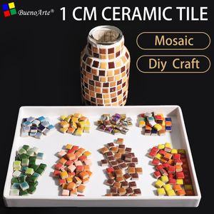 Craft Tools 200Gram/205st 10mm Square DIY Ceramic Mosaic Tile 1cm Mini Porcelain S 230211