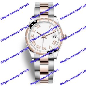 Relógio de alta qualidade 2813 Sports Risk Automático 278341rbr 31mm Roman Roman Dial Diamond Watch 18K Rose Gold Standless Sellow Band Sapphire Glass M278341 Watch