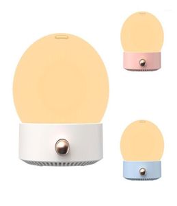 Humidificadores difusor ultrasónico Aceite esencial de aire Humidificador Lámpara de luna llena Noche de luz Purificador de niebla fría para Office1821972