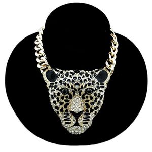 Pendant Necklaces YD&YDBZ Big Leopard Head Necklace Hip Hop Punk Style Jewelry Party Rave Accessory Animal Gold Chain WholesalePendant