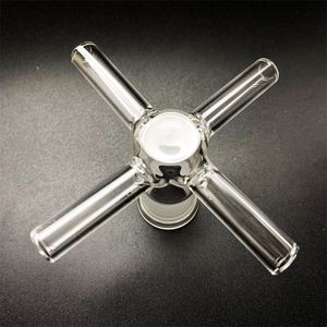 18 mm munstycke i glasvattenpipa med adapter för evaporator vattenpistol vapexhale slang