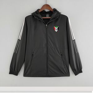 22-23 Sudan Men's jacket leisure sport Windbreaker Jerseys full zipper Hooded Windbreakers Mens Fashion coat Logo custom