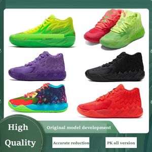 2023 New Lamelo Ball Mens MB.01 Rick and Morty Shoes Queen City Basketball Women Running MB1 Iridescen