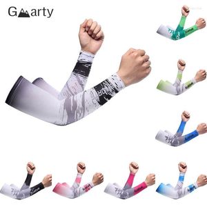 Knee Pads Ice Fabric Running Camping Arm UV Sun Protection Basketball Sleeve Cycling Sleeves Summer Sports Safety Gear