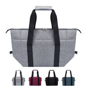 New Folding Cooler Bag Large Capacity Ice Pack Outdoor Portable Aluminum Foil Fresh-Keeping Picnic Bag Multifunctional Shopping bag