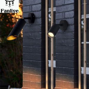 Lampada da parete 10pcs AC85-265v Faretti per esterni Faretti per cartelloni pubblicitari Fari per porte Balcone Impermeabile Led per esterni regolabile