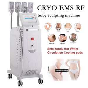 Cryo EMS RF Boby Sculpting Machine Non-Vacuum Ems Cryo Plate Fat Minska frysande hud åtdragning av viktminskning för skönhetssalong