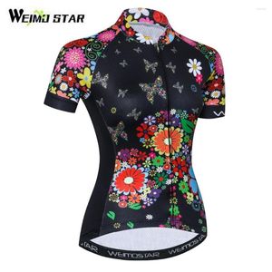 Racing Jackets 2023 Summer Women's Cycling Jersey Short Sleeve Youth Bike Top Clothing Cycle Wear With Full Length Zipper Quick-Dry